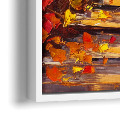 Madison Arboretum Trails - Close-Up White Frame Canvas