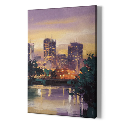 Providence Downtown Horizon - Canvas Print Art Sides