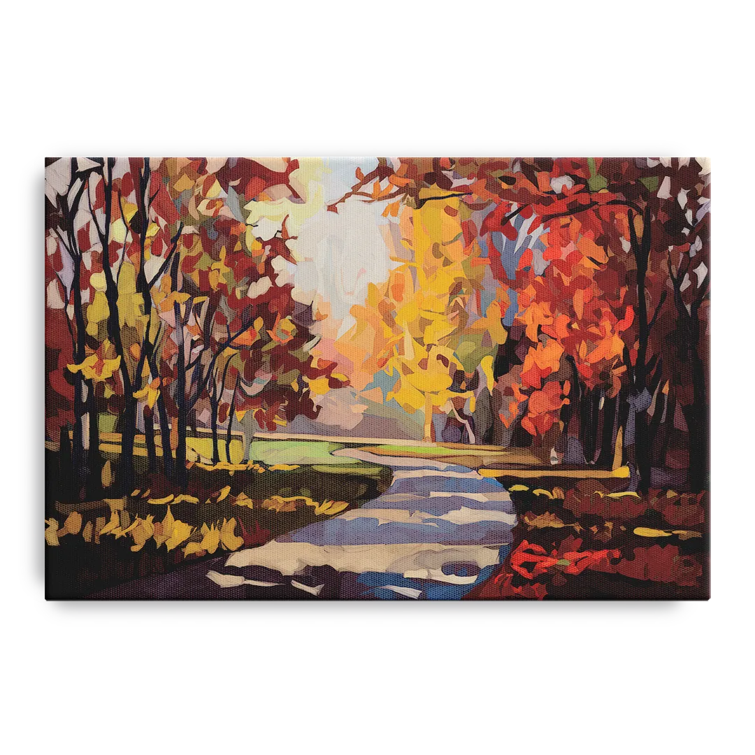 Fort Wayne Autumn Colors - Canvas Wall Art