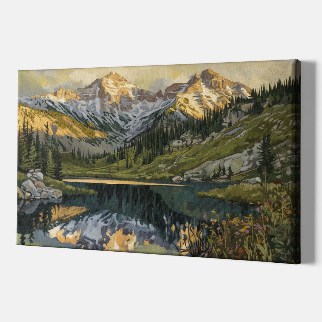 Breckenridge Colorado Rockies - Canvas Wall Art Indoor