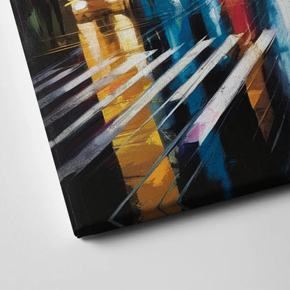 New York City Times Square Lights Canvas Close Up
