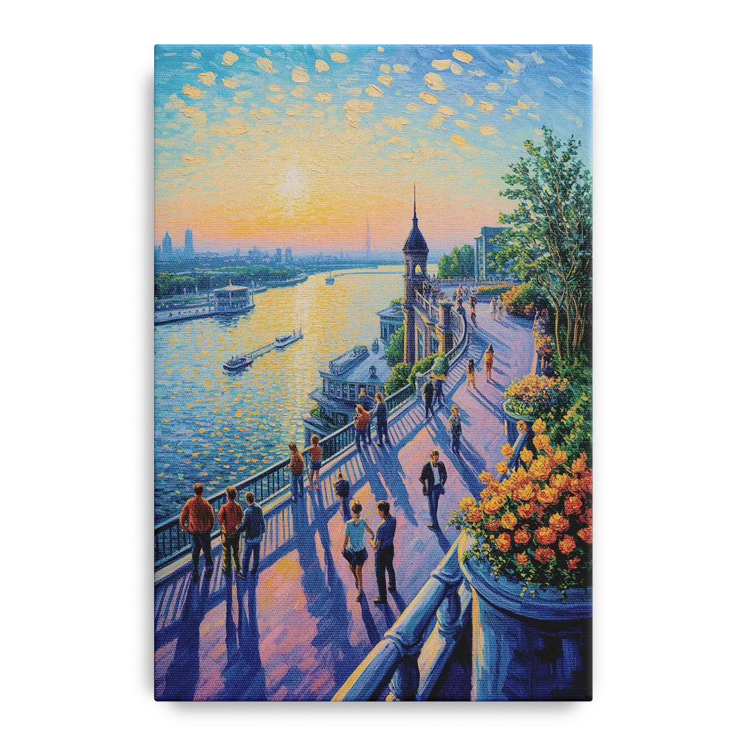 Dufferin Terrace View - Canvas Wall Art