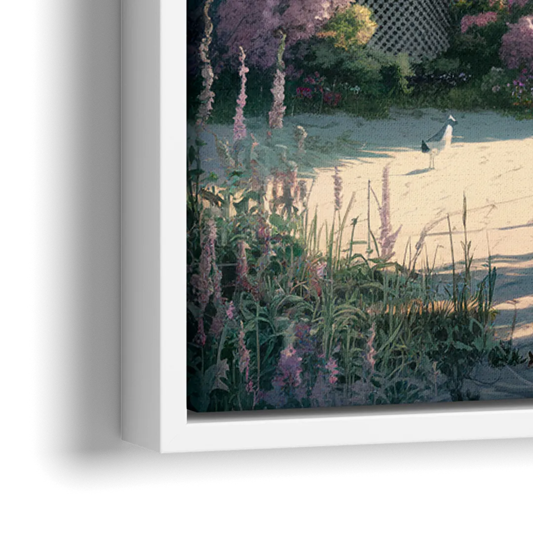 Cape May Victorian Charm - Close-Up White Frame Canvas