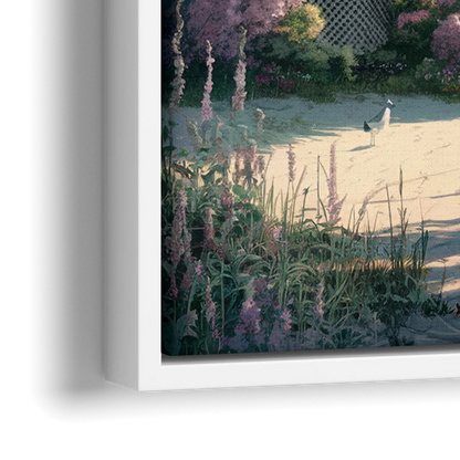 Cape May Victorian Charm - Close-Up White Frame Canvas