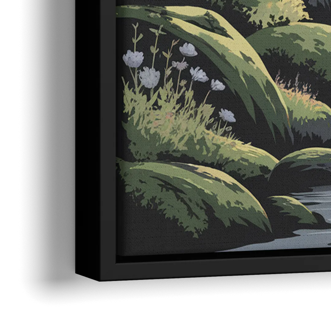 Washington State Nature Scenes - Close-Up Black Frame Canvas