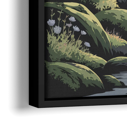 Washington State Nature Scenes - Close-Up Black Frame Canvas