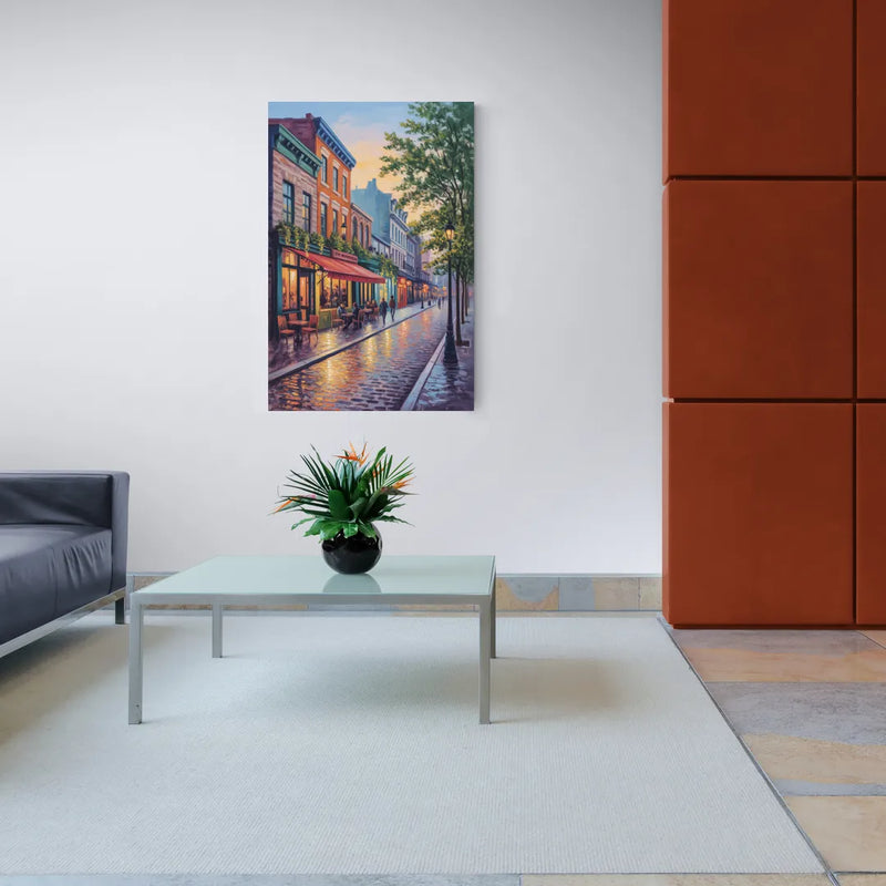 Old Montreal Streets - Canvas Wall Art Living Room