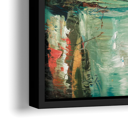 Orlando Tropical Landscape - Close-Up Black Frame Canvas