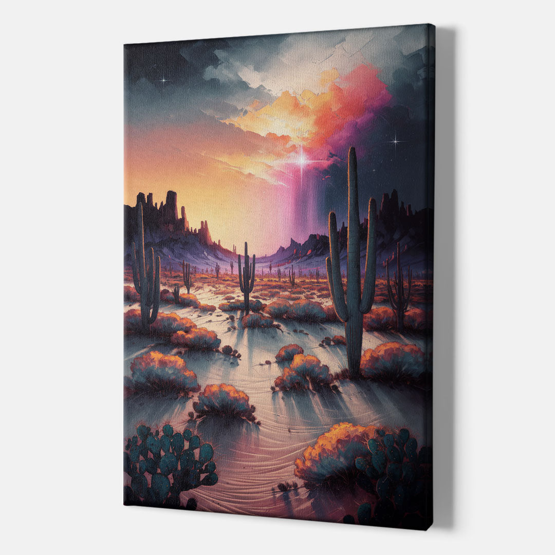 Phoenix Desert Twilight Glow - Canvas Wall Art Indoor