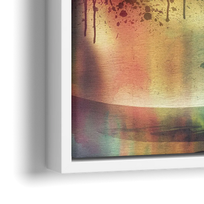 Buffalo Skyline and River - Close-Up White Frame Canvas