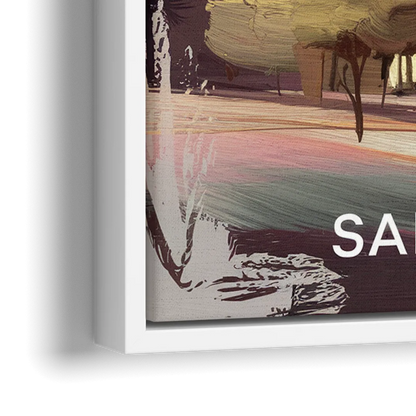 San Jose Architectural Beauty - Close-Up White Frame Canvas