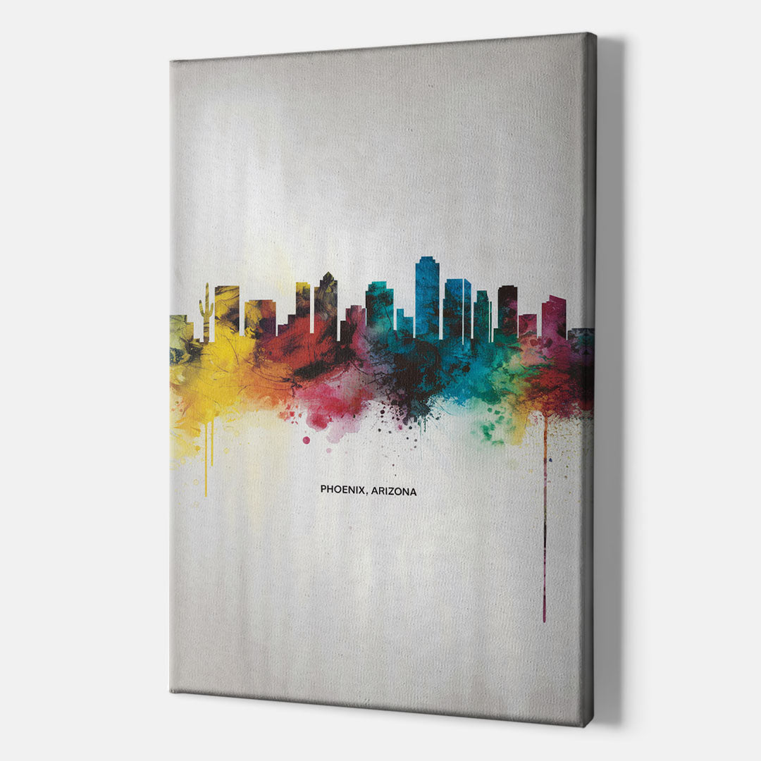 Phoenix Arizona Skyline View - Canvas Wall Art Indoor