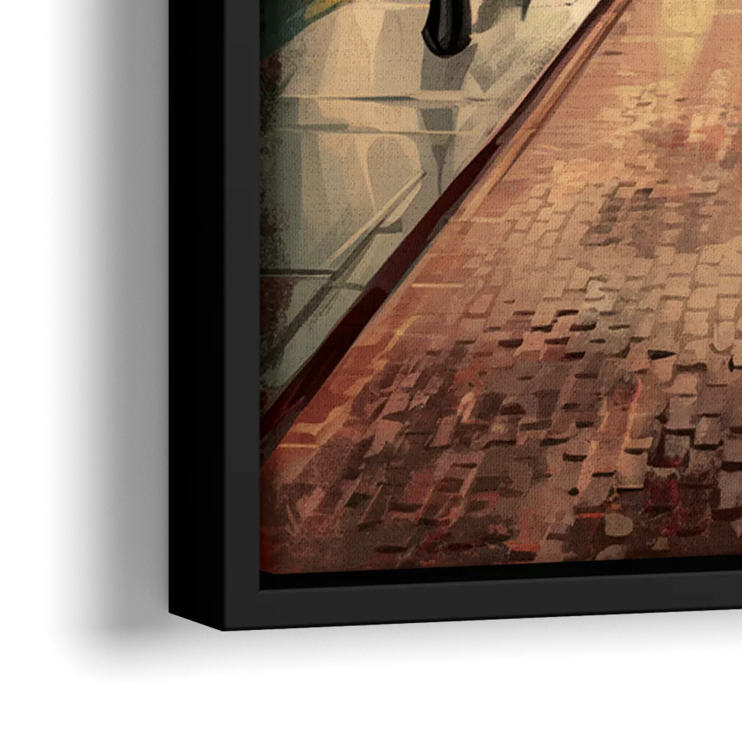 Joseph Historic Downtown - Close-Up Black Frame Canvas