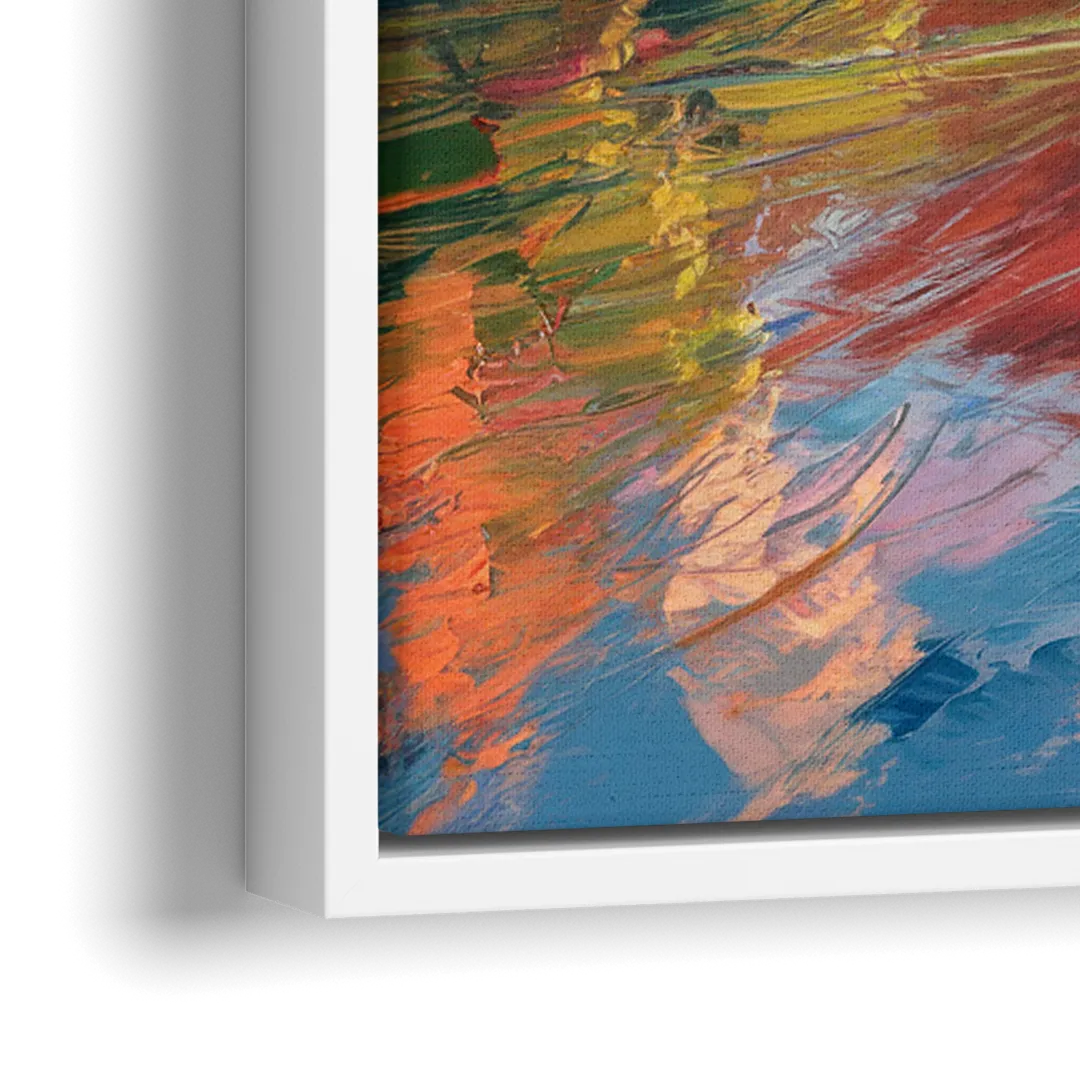 Sedona Scenic Canyon Vibes - Close-Up White Frame Canvas