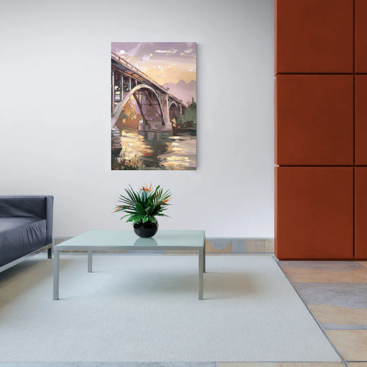 Spokane Historic Landmarks - Canvas Wall Art Living Room