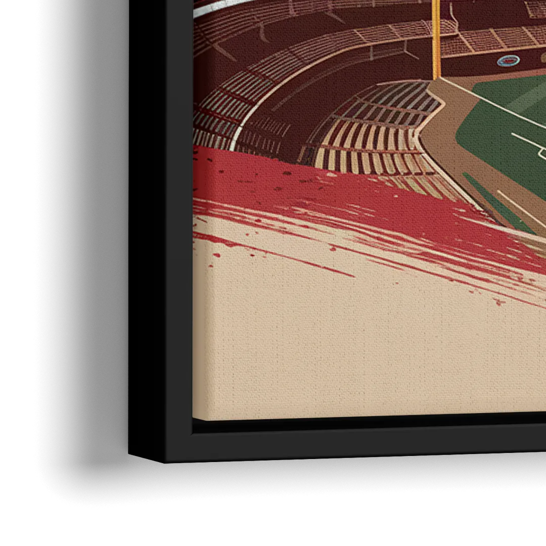 Cincinnati Reds Vintage Moments - Close-Up Black Frame Canvas