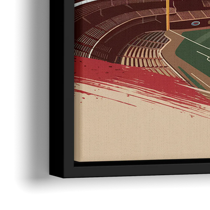 Cincinnati Reds Vintage Moments - Close-Up Black Frame Canvas