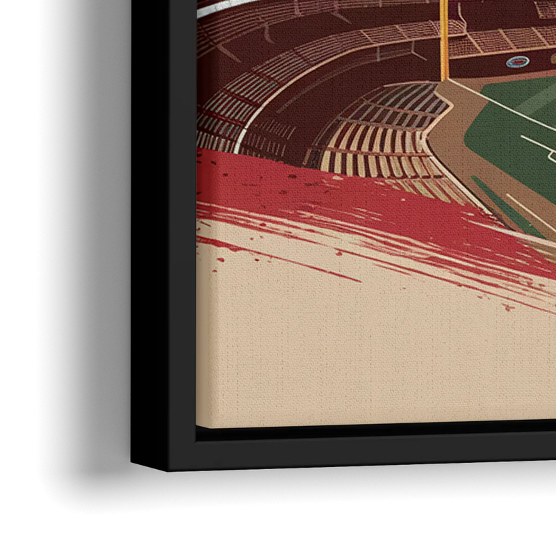 Cincinnati Reds Vintage Moments - Close-Up Black Frame Canvas