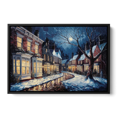 New Hope Historic Downtown - Black Frame Canvas