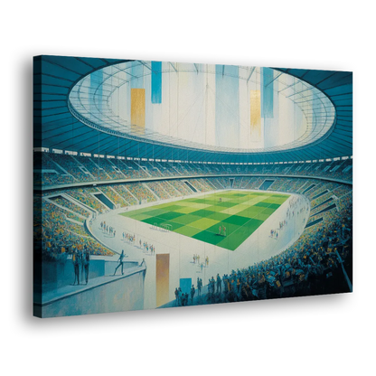 Olympic Stadium Panorama - Canvas Print Art Sides
