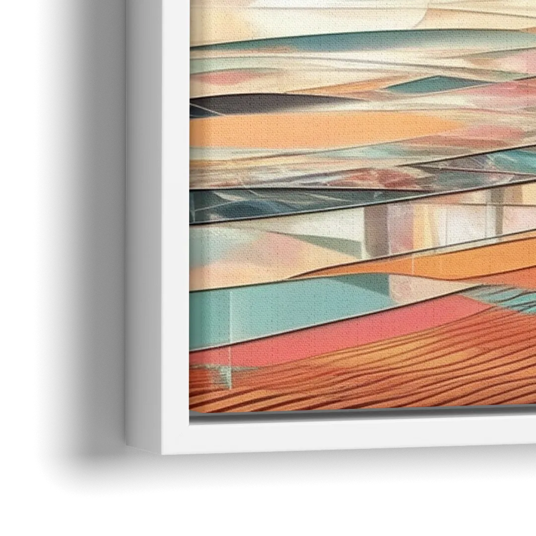 Fort Lauderdale Beach Sunrise - Close-Up White Frame Canvas