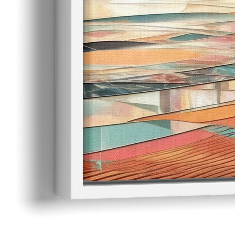 Fort Lauderdale Beach Sunrise - Close-Up White Frame Canvas