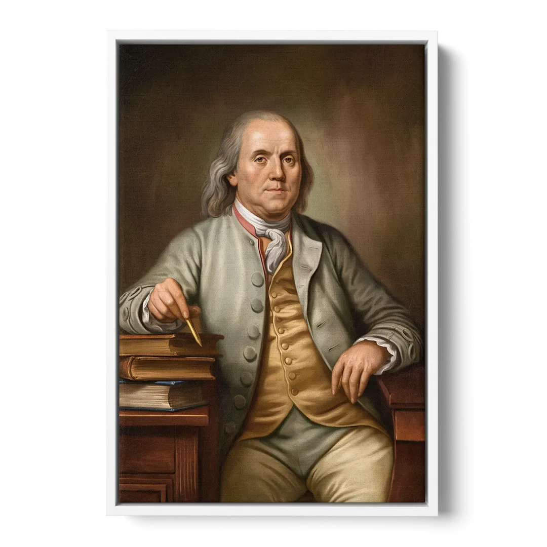 Franklin Cultural Heritage - White Frame Canvas