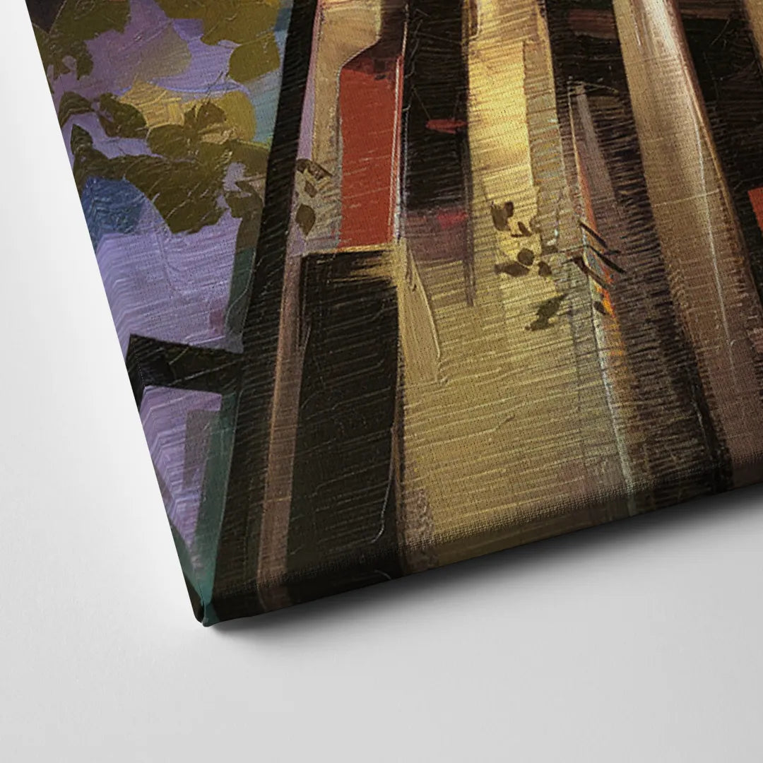 Dallas Modern Architecture Canvas Close Up