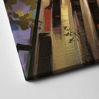 Dallas Modern Architecture Canvas Close Up