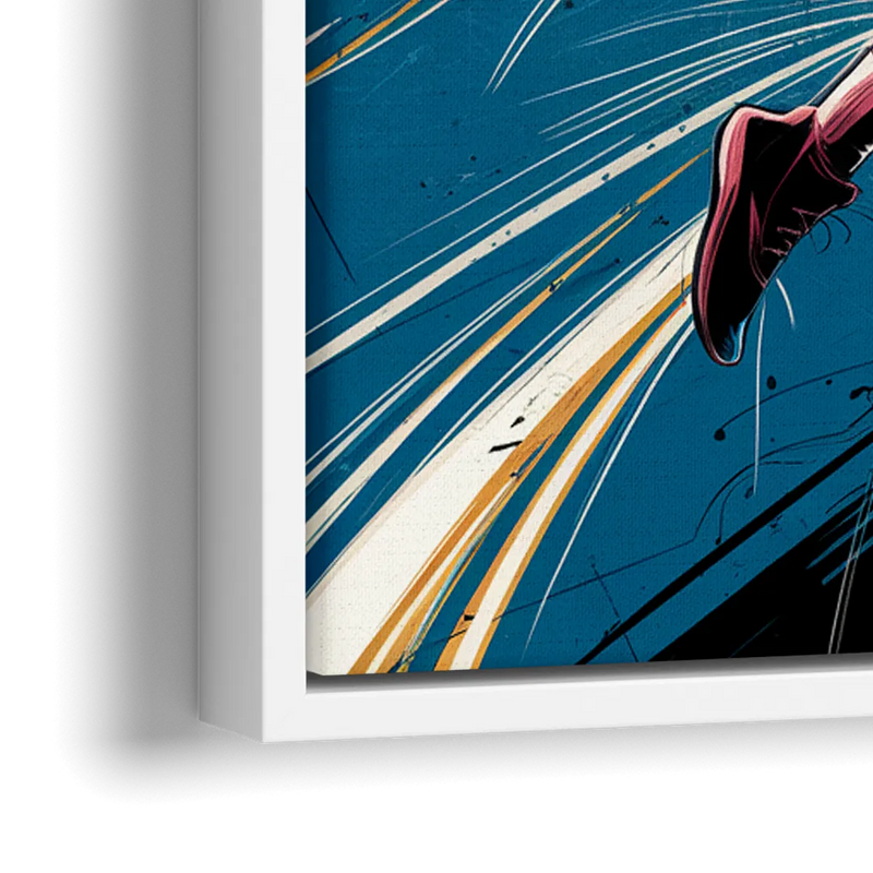 Irving Basketball Dreams - Close-Up White Frame Canvas