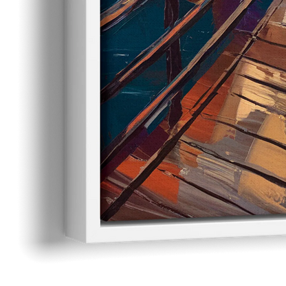 San Diego Boardwalk Scenes - Close-Up White Frame Canvas