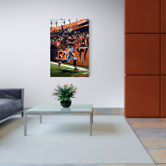 Cincinnati Bengals Fans in Action Football - Canvas Wall Art Living Room