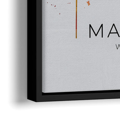 Madison Iconic Landmarks - Close-Up Black Frame Canvas