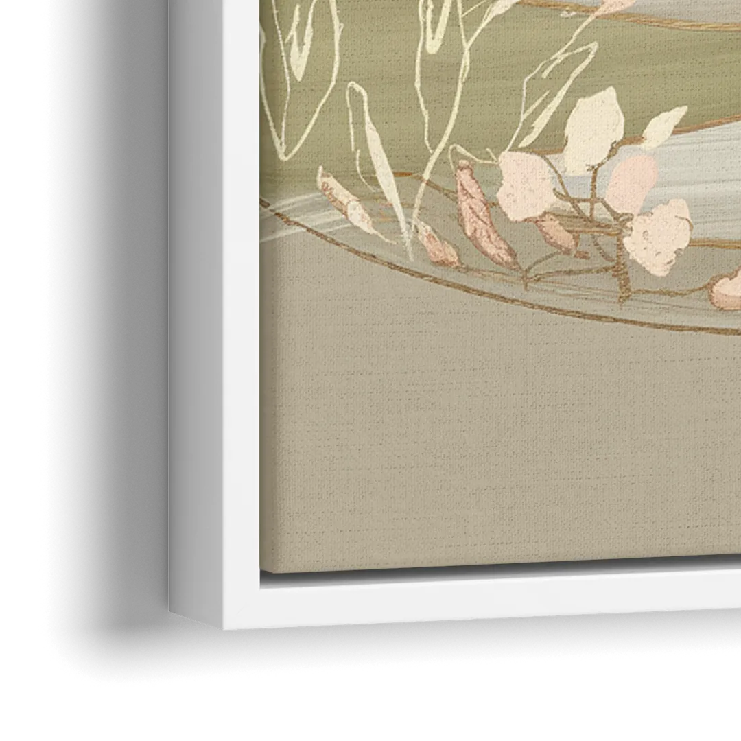 Glendale Rustic Elegance - Close-Up White Frame Canvas