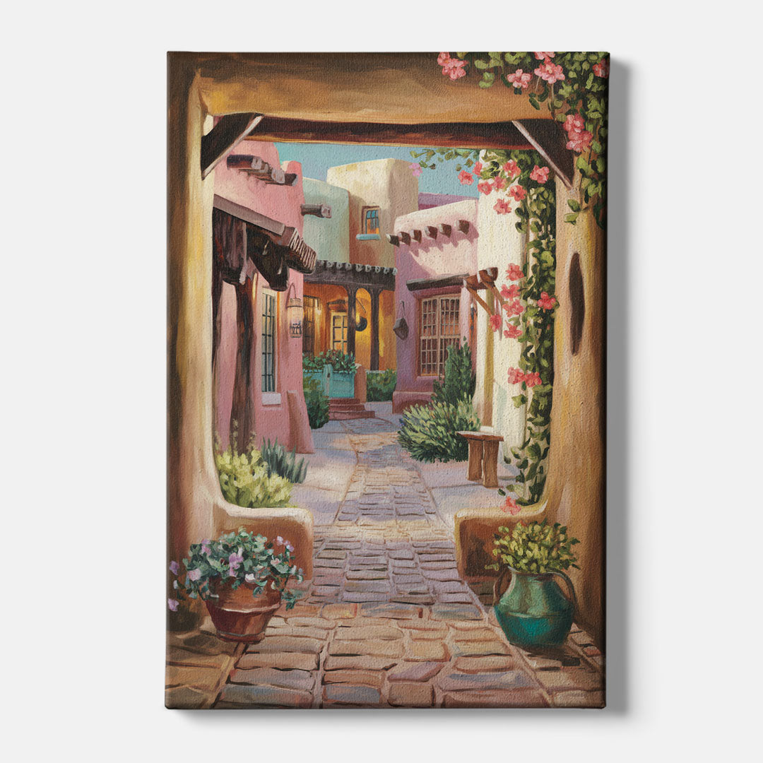 Albuquerque Old Town Charm - Canvas Wall Art