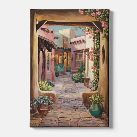 Albuquerque Old Town Charm - Canvas Wall Art
