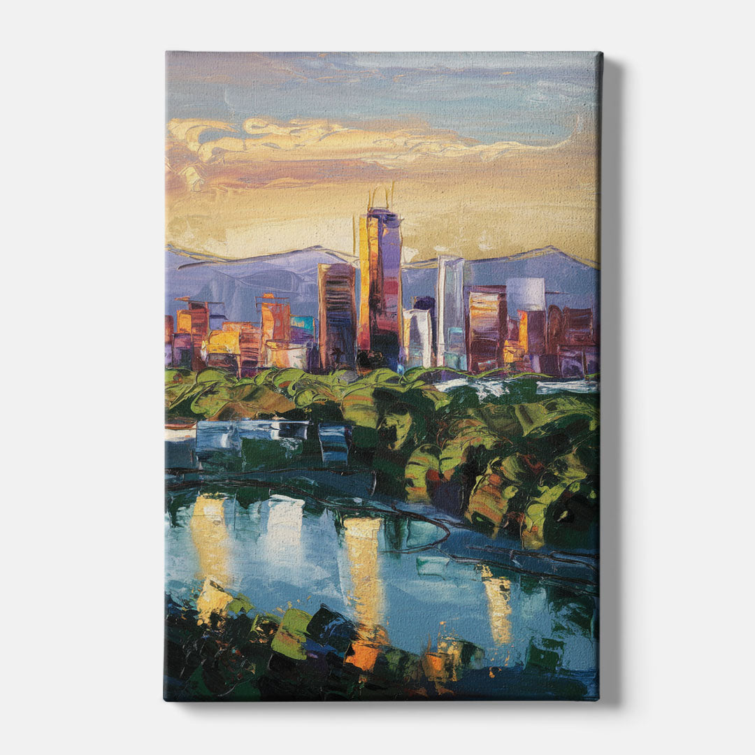 Ashland Skyline at Sunset - Canvas Wall Art