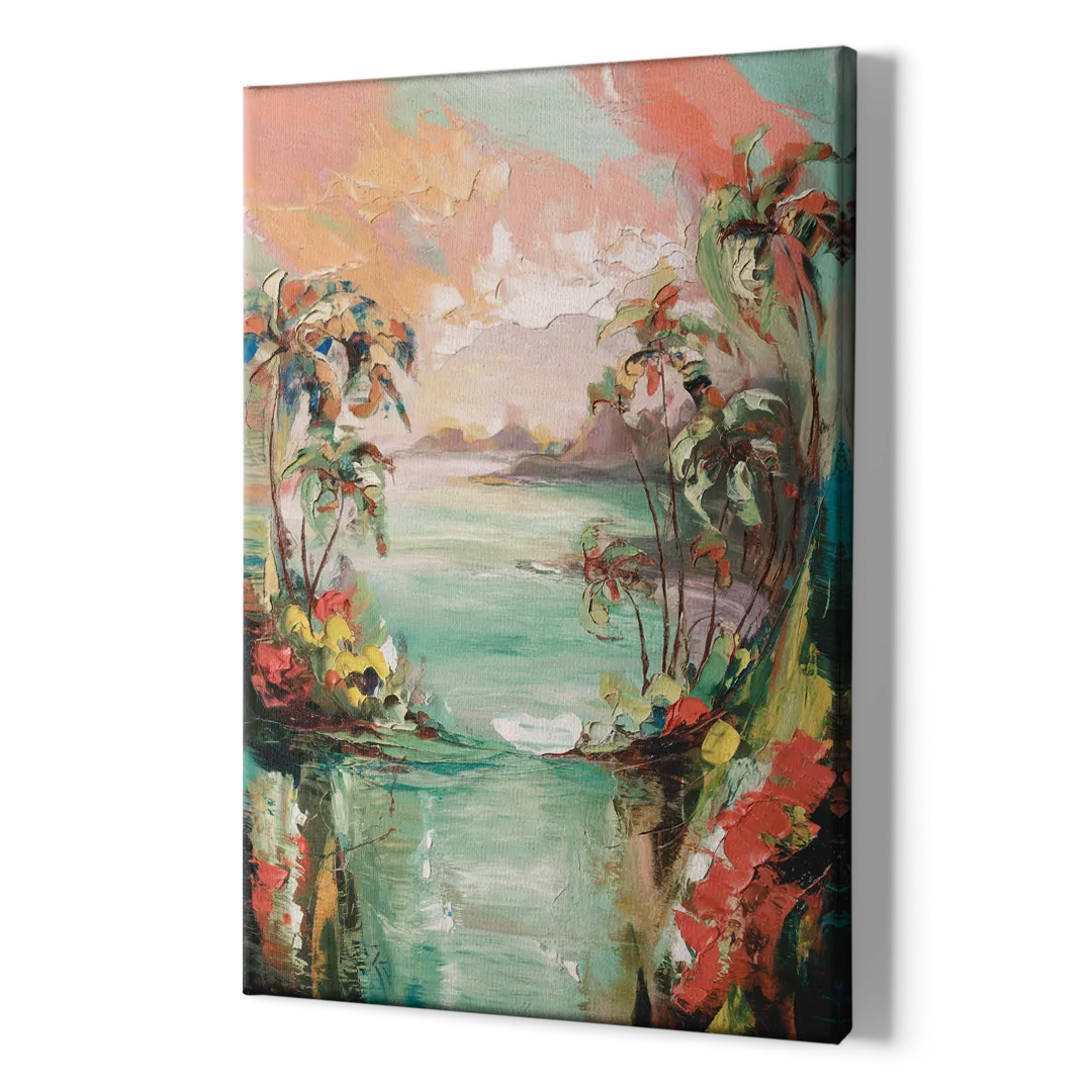 Orlando Tropical Landscape - Canvas Print Art Sides