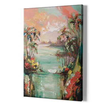 Orlando Tropical Landscape - Canvas Print Art Sides