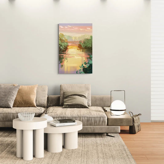Richmond James River Serenity - Canvas Wall Art Living Room