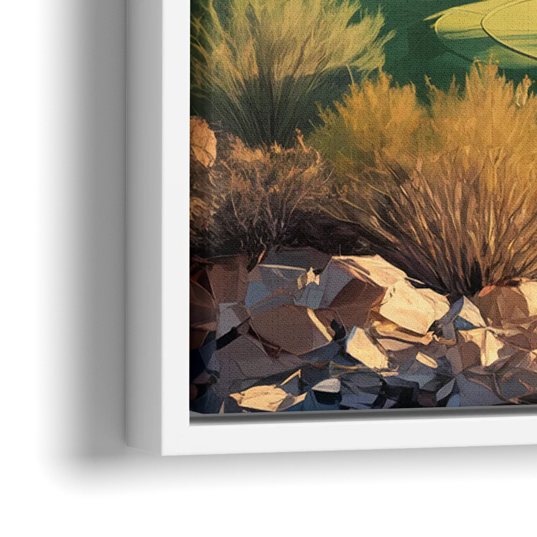 Scottsdale Golf Paradise - Close-Up White Frame Canvas