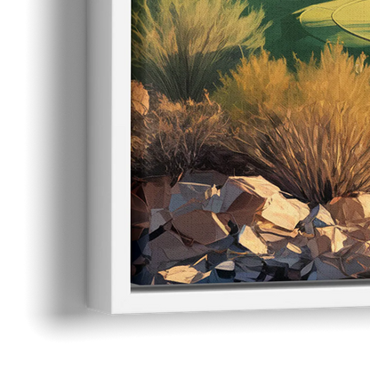 Scottsdale Golf Paradise - Close-Up White Frame Canvas