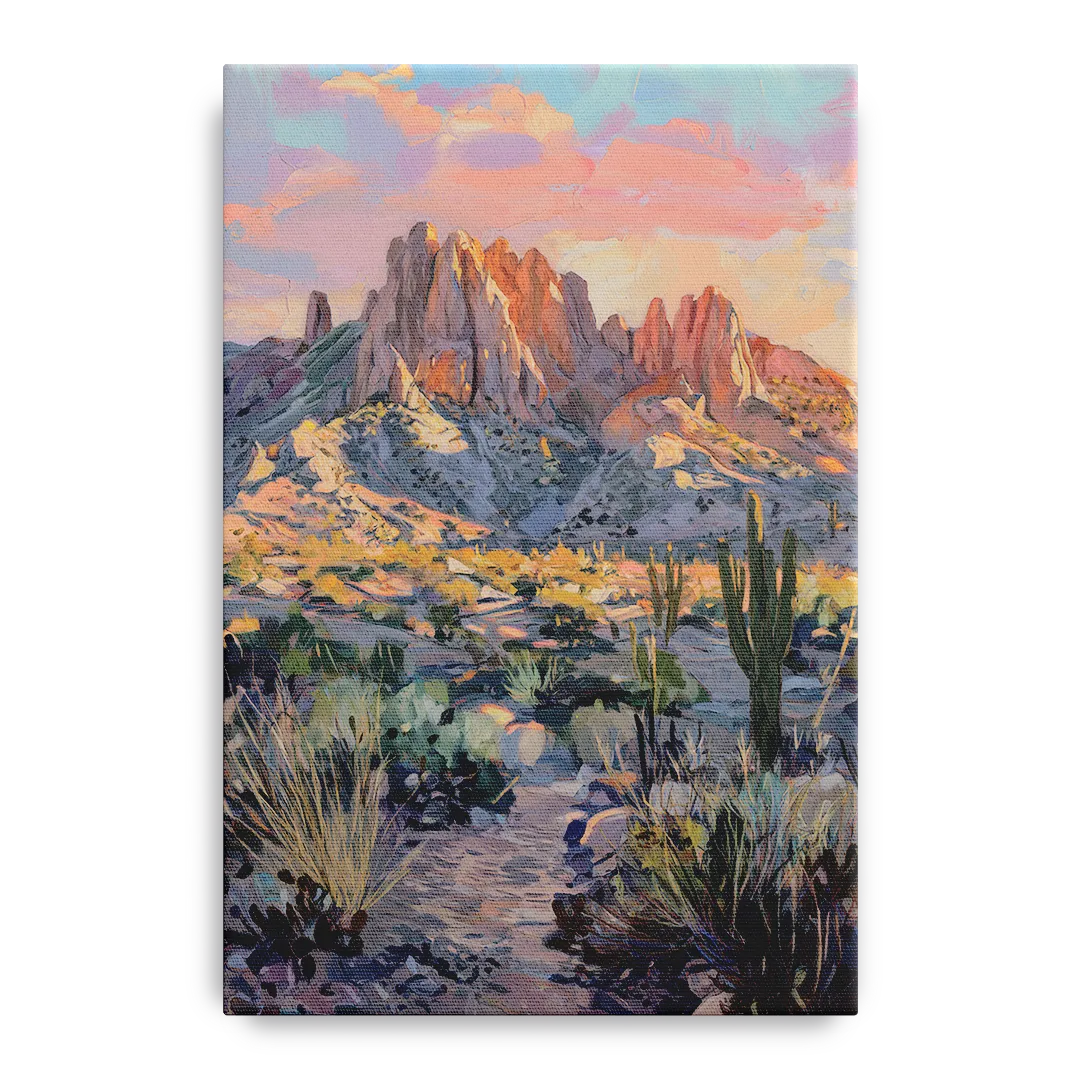 Albuquerque Sandia Mountains - Canvas Wall Art