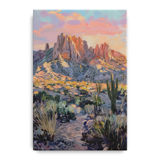 Albuquerque Sandia Mountains - Canvas Wall Art