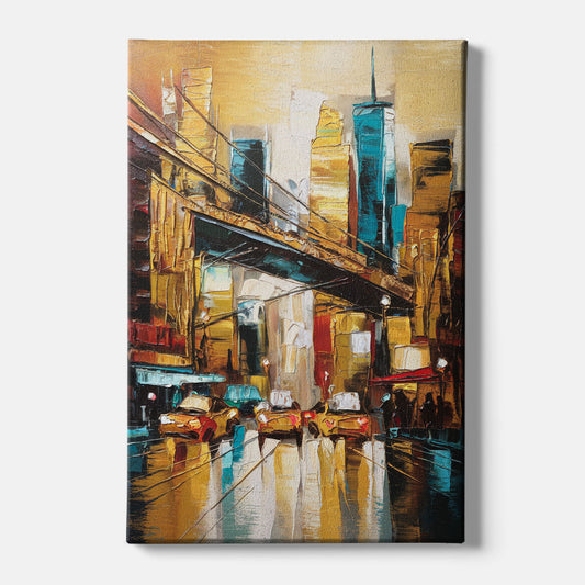 New York City Urban Landscape - Canvas Wall Art