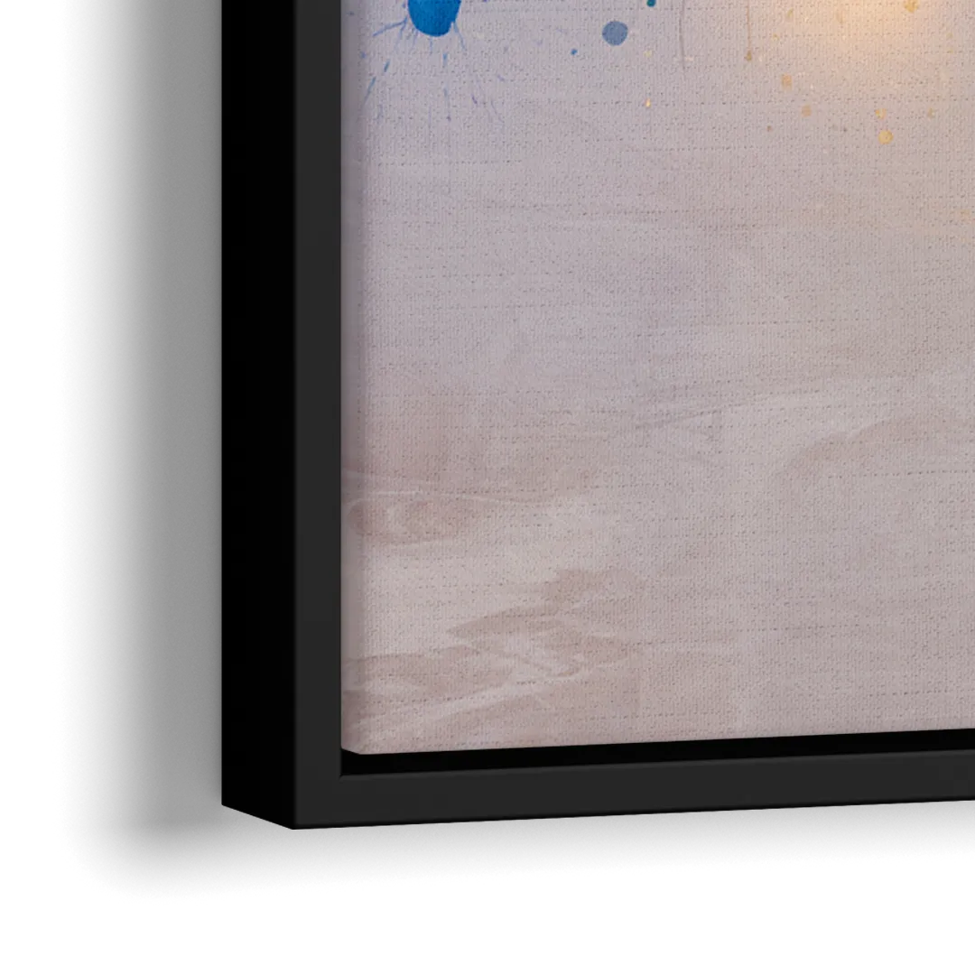 Washington Cityscapes - Close-Up Black Frame Canvas