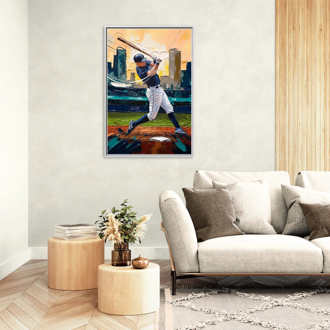Tacoma Mariners Fan Tribute - Living Room White Frame Canvas