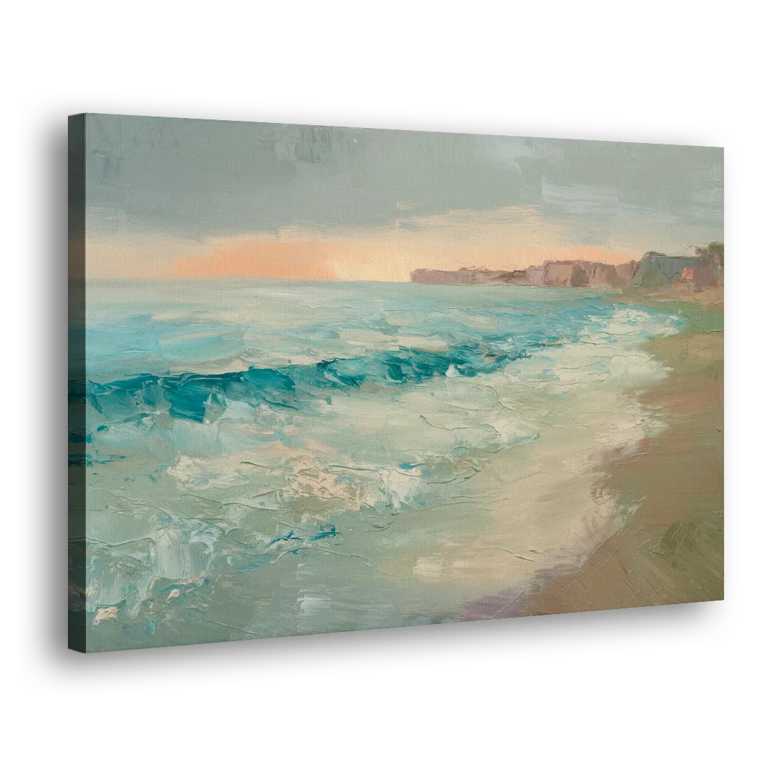 La Jolla Seaside Charm - Canvas Print Art Sides