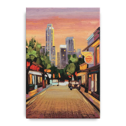 Austin South Congress Aesthetic - Canvas Wall Art