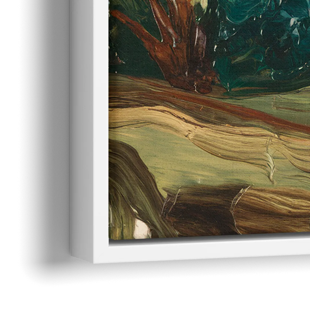 Little Rock Pinnacle Mountain - Close-Up White Frame Canvas